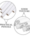 Carpenter Pencil Bulk 10 Pack Heavy Duty Construction Pencils White Marking For Woodworking Durable Easy Grip shown with texture details.