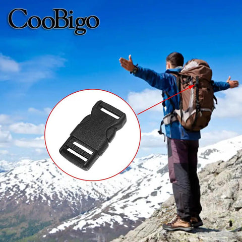 Half Inch Side Release Buckles 10 Pack Black Plastic Quick Release Buckles For Backpack Straps And DIY Pet Collars, Durable Half Inch 12.5mm Webbing Compatible, Easy One Hand Release, Built To Last