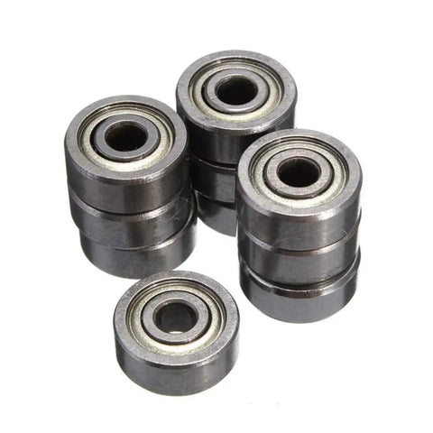 10 Pack Beefy 623ZZ Deep Groove Ball Bearings Kit Double Shielded Carbon Steel Miniature Bearings 3x10x4mm For Hobby RC Cars Drones And Projects Quiet Smooth Run, 4 623ZZ bearings