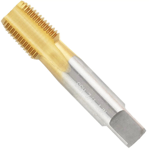 Half Inch NPT Tap And Twenty Three Thirty Second Inch Drill Bit Set Titanium Coated M2 HSS Pipe Tap Kit for metalworking