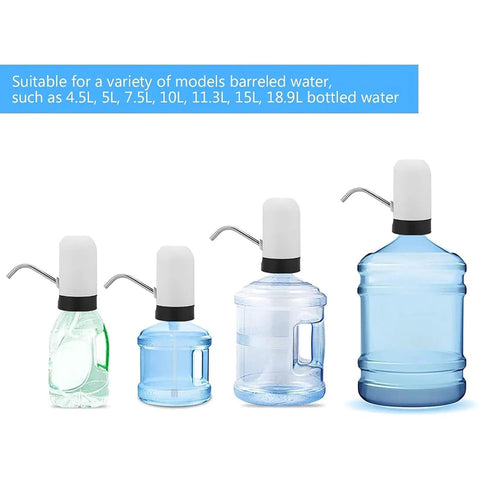 Handy Rechargeable Electric Fluid Pump For Water And Oil With Portable USB Dispenser lets you transfer diesel, gasoline, or lube anywhere.