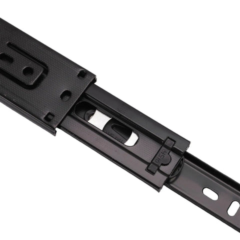 Close-up of 12 Inch Full Extension Drawer Slides Side Mount Rails 100 Lb Heavy Duty Ball Bearing showing smooth glide mechanism.