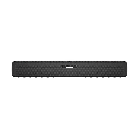 Front view of RallyBar XL 35 Inch Bluetooth Outdoor Vehicle Soundbar with Built In 300W RMS Class D Amplifier and Dynamic LED Lights.