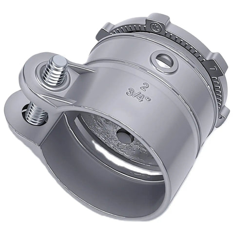 20 Pack Top Shelf Zinc Alloy Squeeze Conduit Fittings Three Quarter Inch heavy duty connector with a sleek design and robust grip.