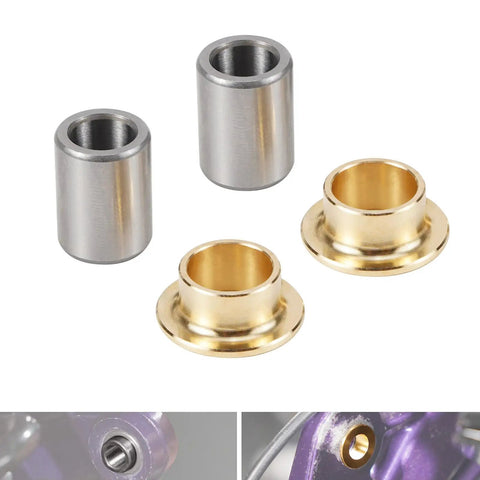 Beefed Up Brass Rear Swingarm And Frame Hole Bushings Kit For Motorcycles Self Lubricating And Low Friction Replacement For Oil Free Or Low Oil Rides Long Lasting Performance And Easy Install For A Smoother Ride, 8/12/16mm bushings