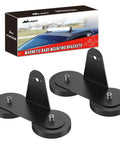 Magnetic Base LED Light Bar Mounting Brackets Set For Hood Or Roof Mounts With Strong Sucker Holders Fits Straight Or Curved Light Bars Black 2 Pack 2 Year Warranty