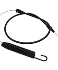 Deck Engagement Cable Replacement For MTD Troy Bilt Yard Man Toro 112-6137 746-04353A 946-04353A Fits Lawn Tractors And Mowers Heavy Duty Replacement Part Beefed Up Steel Wire Cable For Smooth Engagement., black steel mower deck cable with spring and eyelet