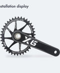 Direct Mount Oval Chainring For Sram GXP Interface Crankset 3mm Offset Aluminum 7075 Lightweight