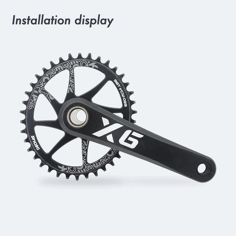 Direct Mount Oval Chainring For Sram GXP Interface Crankset 3mm Offset Aluminum 7075 Lightweight