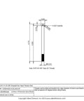 5/16 24 UNF Premium Pure Titanium Hex Head Bolts 4 1/2 Inches detailed technical drawing for marine applications.
