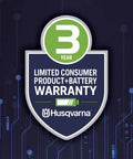 3-year warranty badge for Leaf Blaster 350iB Cordless Leaf Blower Kit With 200 MPH 800 CFM Brushless Motor Quiet Operation 40V 7.5Ah Battery And Charger Included