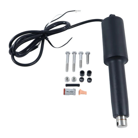 12V Linear Actuator For Trolling Tab System 13 Inch Length 4.25 Inch Stroke Direct Fit Easy Install Heavy Duty 15060 001 15060001 Marine Boat Accessory with wiring and mounting hardware