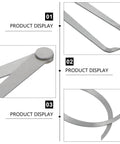 Two Piece Steel Firm Joint Calipers Set For Modeling And Carving, close-up details of precision inside and outside calipers