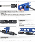 All In One Solar Panel Crimp Tool Kit With Solar Connector Crimper For AWG 14 To 10 Wires And 2 4 6 Mm2 Cables assembly guide