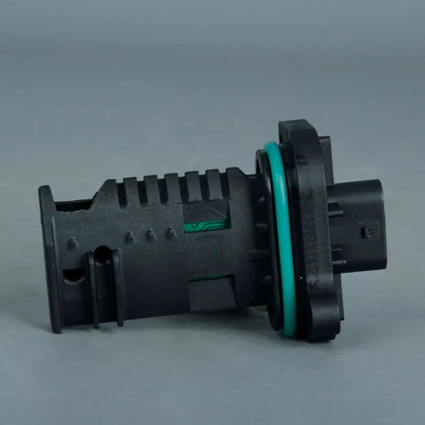 Mass Air Flow Sensor Replacement for BMW and Mini Cooper 0280218266, side view showing plug and gasket components