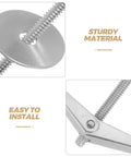 Close-up of Heavy Duty Toggle Bolts And Wing Nuts Kit 15 Sets Quick Release Carbon Steel Anchors for drywall installation