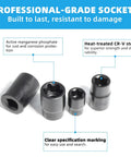 External Torx Plus Socket Set 6 Point EP4 To EP32 shown with material highlights and durability features in a product showcase.