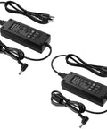Two 24V 5A Power Brick Adapter 120W DC Transformer With 5.5x2.5mm Plug For LED Strip Lights CCTV Cameras LCD Monitors Massage Chairs Two Pack