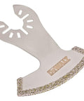 Diamond Grit Oscillating Tool Blade With Swing Design For Tight Access Long Life Carbide Edge For Aggressive Material Removal