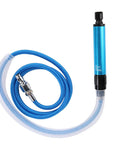 Rugged Shop Grade 35000 RPM Pneumatic Grinding Pen and Heavy Air Die Grinder with blue hose for metal, resin, and tire finishing.
