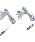 Pro Grade Fencing Body Cords For Foil And Saber, Transparent PVC Copper Wire with hand line clamp, heavy duty, 2 pack