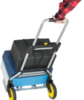 Heavy Duty Folding Hand Truck With Telescoping Handle And 264 Lb Load Capacity, Rugged Trolley Cart For Easy Moves Of Boxes, Appliances, And Bulk Supplies At Home Or On The Job, with box