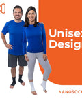 Toeless Compression Socks For Neuropathy Relief And Plantar Fasciitis, Unisex Medium White, Ankle Support Sleeve shown in use