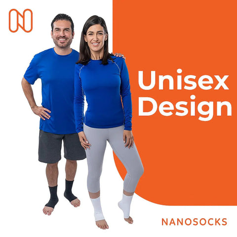 Toeless Compression Socks For Neuropathy Relief And Plantar Fasciitis, Unisex Medium White, Ankle Support Sleeve shown in use