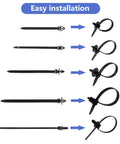 Gearhead Approved 150 Piece Wire Loom Clips Kit showing easy installation process for harness routing clips.