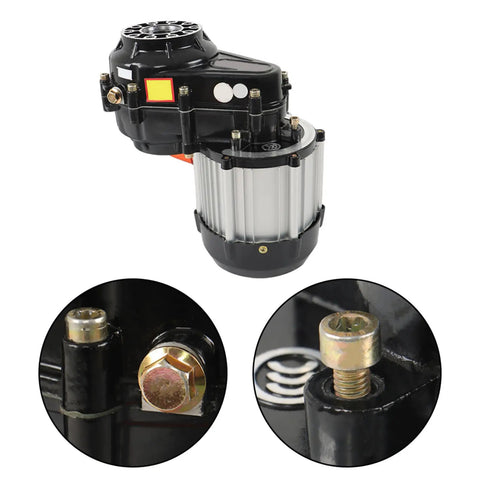 48V 1000W Brushless Differential Electric Motor 4800RPM showing detailed connections and casing for ATV Go Kart Electric Bike use.