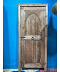 Carved Barn Door Natural Finish Made To Order Customize Your Size Choose Double Sliding Or Hinged Interior Exterior Front Door For Antique And Modern Homes No Glass Or Hardware Included