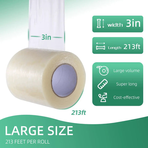 Heavy Duty Greenhouse Repair Tape 6.3 Mil Thick UV Resistant Plastic Sheeting Tape For Greenhouse Covers And Repairs 3In By 213Ft Waterproof Tear Resistant Low Temp Adhesive