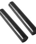 Two Pack Round Acetal Copolymer Rods 2 Inch Diameter 12 Inch Length Opaque Black Pro Grade POM-C Rods Low Friction High Impact Chemical Resistant ASTM D6778 Compliant Ideal For Non-Marring Fixtures And DIY Projects, two black rods