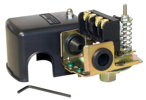 Heavy Duty Pressure Switch 40-60 PSI for Plumbing Systems with large silver contacts and durable design, easy install
