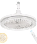 Easy Install No Fuss Multifunctional Ceiling Fan With Light And Remote, E26 Socket Compatible, Dimmable LED Bulb, Whisper Quiet, White Finish