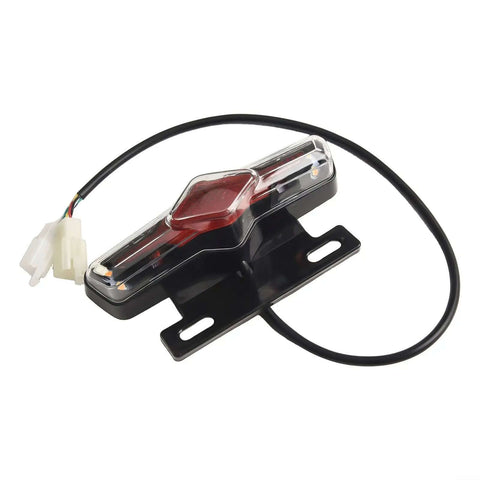 Top Rated Electric Bike Taillight With Bright Led Turn Signals And Brake Light For 12v 60V Scooters Ensures Smooth Riding And Ultimate Safety On the Road Without Hassle. LED taillight with bracket and wire