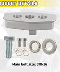 Four Pack ATV And UTV Anchor Tie Down Anchors Compatible With Can Am Sea Doo Ski Doo Convert Factory Holes Into Threaded Bolt Holes hardware kit