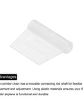 RC Hatch Hinges 0.5 Inch X 0.5 Inch X 0.6 Inch Adjustable, Lightweight Plastic Hinges for model airplane component