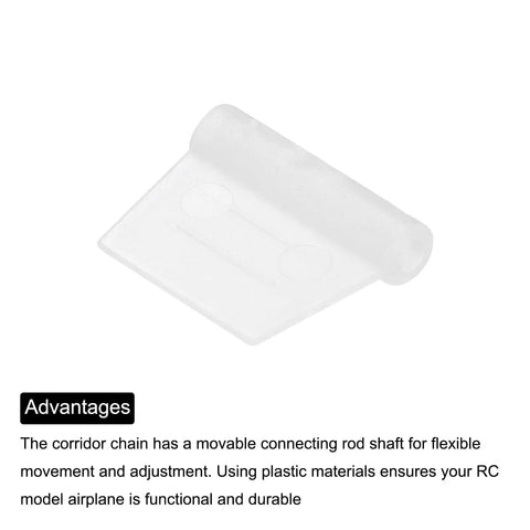 RC Hatch Hinges 0.5 Inch X 0.5 Inch X 0.6 Inch Adjustable, Lightweight Plastic Hinges for model airplane component