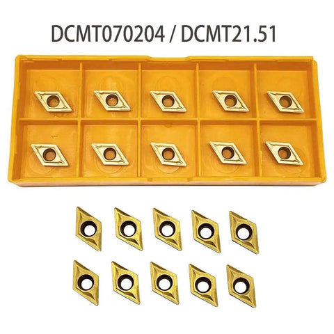Right Hand 95 Degree Internal Turning Boring Bar Set With Three Holders And 10 DCMT21.51 Inserts Shown In Package