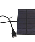 1.5W 5V Flexible Mini Solar Panel With USB Interface for Portable Charging and DIY Projects Ideal for Camping Outdoors