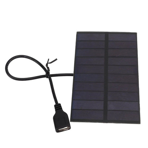 1.5W 5V Flexible Mini Solar Panel With USB Interface for Portable Charging and DIY Projects Ideal for Camping Outdoors