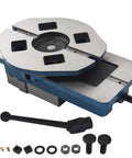Real Deal Heavy Duty Milling Vise With 4 Inch Swivel Base And Wide Jaws Built Tough From Grade Gray Cast Iron For Precision Milling Drilling And Shaping Work Around The Shop with accessories