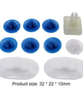 Side Skirt Clip Fixing Kit For DS3 2009 To 2015 Easy Install Car Side Skirt Attachment Fasteners Set Replacement Hardware For Durable Body Panel Mounts Clip Kit, 32 x 22 x 10mm plastic clips