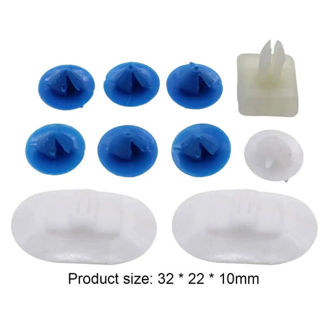 Side Skirt Clip Fixing Kit For DS3 2009 To 2015 Easy Install Car Side Skirt Attachment Fasteners Set Replacement Hardware For Durable Body Panel Mounts Clip Kit, 32 x 22 x 10mm plastic clips