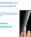 Two Pack 3D Screen Protector For Motorola Edge 2025 And Two Pack Camera Lens Tempered Glass Protector applied on phone