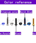Titanium Alloy Socket Head Cap Screws Set In Ti 6Al 4V Aviation Grade With Blue Purple Anodized Finish M4 M5 M6 M8 color options
