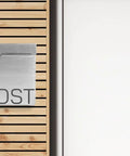 Modern Wall Mounted Mailbox In Rust Resistant Stainless Steel Built For Outdoor Use Weatherproof And Durable Design