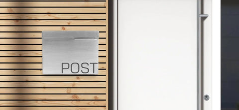 Modern Wall Mounted Mailbox In Rust Resistant Stainless Steel Built For Outdoor Use Weatherproof And Durable Design