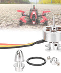 RC Brushless Motor 1700KV for Fixed Wing Planes Lightweight Replacement Part with mounting kit, metal components visible